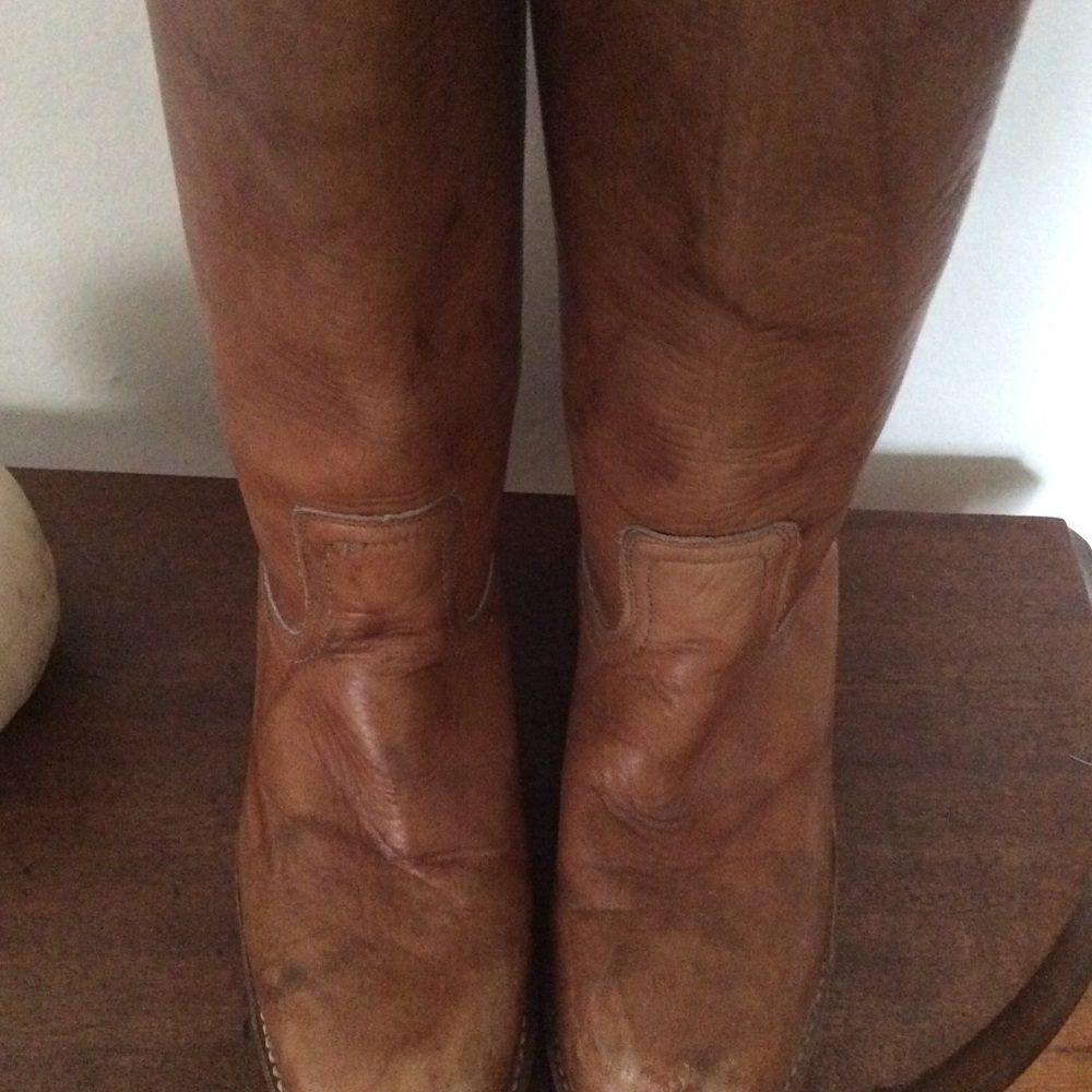 Frye Campus Boots Tall Tan Women’s 9.5M - Picture 2 of 8